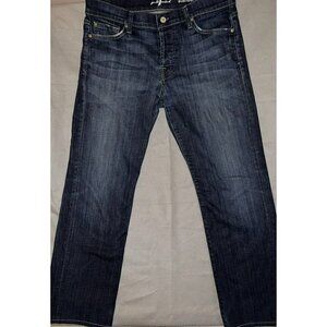 7 For All Makind Denim Jeans Standard Women 32/28 Designer 90's Y2K RN#115561